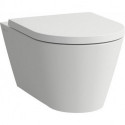 WC suspendu KARTELL sans bride, vasque à fond blanc mat LAUFEN