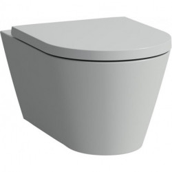 WC suspendu KARTELL, sans bride, lavable gris LAUFEN