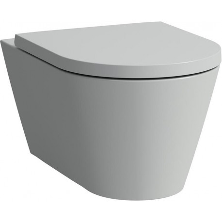 WC suspendu KARTELL, sans bride, lavable gris LAUFEN