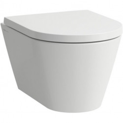 WC suspendu KARTELL COMPACT sans bride, vasque blanc LCC LAUFEN