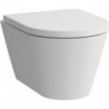 WC suspendu KARTELL COMPACT sans bride, rinçage à fond blanc mat LAUFEN
