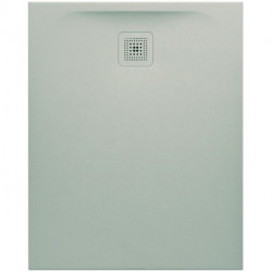 Receveur de douche LAUFEN PRO, rectangulaire, écoulement sur le petit côté 1000 x 800 x 33 mm, gris clair LAUFEN