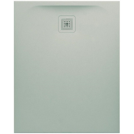 Receveur de douche LAUFEN PRO, rectangulaire, écoulement sur le petit côté 1000 x 800 x 33 mm, gris clair LAUFEN