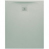 Receveur de douche LAUFEN PRO, rectangulaire, écoulement sur le petit côté 1000 x 800 x 33 mm, gris clair LAUFEN