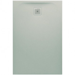 Receveur de douche LAUFEN PRO, rectangulaire, écoulement sur le petit côté 1200 x 800 x 33 mm, gris clair LAUFEN