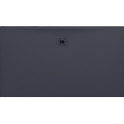 Receveur de douche LAUFEN PRO rectangulaire, bonde côté long 1400 x 800 x 30 mm anthracite LAUFEN