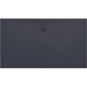 Receveur de douche LAUFEN PRO rectangulaire, bonde côté long 1400 x 800 x 30 mm anthracite LAUFEN