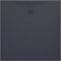 Receveur de douche carré LAUFEN PRO, écoulement latéral 900 x 900 x 30 mm, anthracite LAUFEN