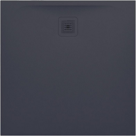 Receveur de douche carré LAUFEN PRO, écoulement latéral 900 x 900 x 30 mm, anthracite LAUFEN