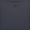 Receveur de douche carré LAUFEN PRO, écoulement latéral 900 x 900 x 30 mm, anthracite LAUFEN