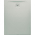 Receveur de douche LAUFEN PRO, rectangulaire, écoulement sur le petit côté 1200 x 900 x 33 mm, gris clair LAUFEN