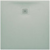Receveur de douche carré LAUFEN PRO, écoulement latéral 800 x 800 x 29 mm, gris clair LAUFEN