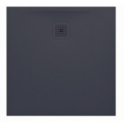 Receveur de douche carré LAUFEN PRO, écoulement latéral 800 x 800 x 29 mm LAUFEN anthracite