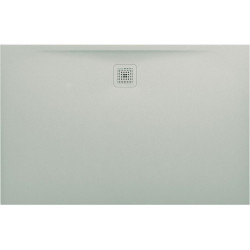 Receveur de douche LAUFEN PRO, rectangulaire, écoulement sur le côté long 1400 x 900 x 30 mm, gris clair LAUFEN