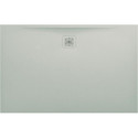 Receveur de douche LAUFEN PRO, rectangulaire, écoulement sur le côté long 1400 x 900 x 30 mm, gris clair LAUFEN