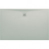 Receveur de douche LAUFEN PRO, rectangulaire, écoulement sur le côté long 1400 x 900 x 30 mm, gris clair LAUFEN