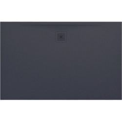 Receveur de douche LAUFEN PRO, rectangulaire, écoulement sur le côté long 1400 x 900 x 30 mm, gris clair LAUFEN