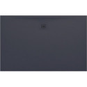 Receveur de douche LAUFEN PRO, rectangulaire, écoulement sur le côté long 1400 x 900 x 30 mm, gris clair LAUFEN