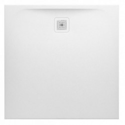 Receveur de douche carré LAUFEN PRO, écoulement latéral 1000 x 1000 x 33 mm LAUFEN blanc mat