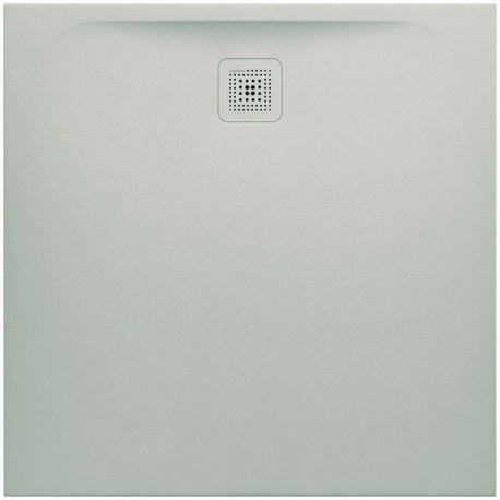 Receveur de douche LAUFEN PRO, carré, écoulement latéral 1000 x 1000 x 33 mm, gris clair LAUFEN