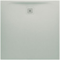 Receveur de douche LAUFEN PRO, carré, écoulement latéral 1000 x 1000 x 33 mm, gris clair LAUFEN