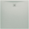 Receveur de douche LAUFEN PRO, carré, écoulement latéral 1000 x 1000 x 33 mm, gris clair LAUFEN