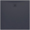 Receveur de douche carré LAUFEN PRO, écoulement latéral 1000 x 1000 x 33 mm anthracite LAUFEN