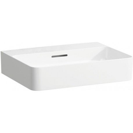 Lavabo VAL 550 x 420 mm avec trop-plein, sans trou pour robinetterie, blanc mat LAUFEN
