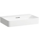 Vasque à poser VAL 650 x 420 mm avec trop-plein, sans trou pour robinetterie, blanc mat LAUFEN