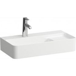 Lavabo VAL COMPACT 600 x 315 mm, 1 trou pour robinetterie, avec trop-plein blanc LAUFEN