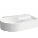 Lavabo VAL 530 x 400 mm, sans trou pour robinetterie, avec trop-plein blanc LAUFEN