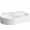 Lavabo VAL 530 x 400 mm, sans trou pour robinetterie, avec trop-plein blanc mat LAUFEN