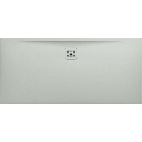 Receveur de douche LAUFEN PRO, rectangulaire, écoulement latéral long, 1600 x 750 x 32 mm, gris clair LAUFEN