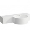 Lave-mains VAL 550 x 315 mm, sans trou pour robinetterie, avec trop-plein blanc LAUFEN