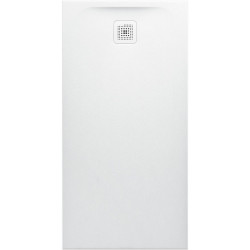 Receveur de douche LAUFEN PRO, rectangulaire, écoulement sur le côté court, 1400 x 700 x 38 mm, gris clair LAUFEN