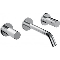 Mitigeur lavabo à encastrer 3 trous KARTELL saillie 175 mm chromé LAUFEN