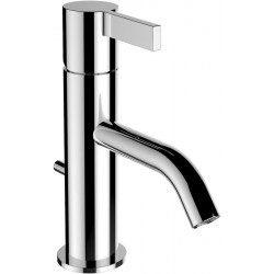 Mitigeur monocommande de lavabo KARTELL avec robinet d'évacuation chromé LAUFEN