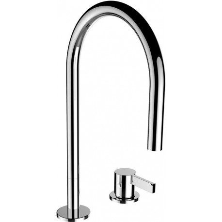 Mitigeur lavabo 2 trous KARTELL sans vidage chromé LAUFEN