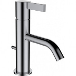 Mitigeur lavabo KARTELL avec robinet de vidange en acier inoxydable LAUFEN PVD