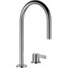 Mitigeur lavabo 2 trous KARTELL sans vidage PVD inox LAUFEN
