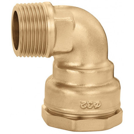 Raccord coudé 867 Laiton 63x2 pouce Ext