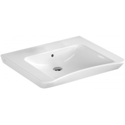 Lavabo S20 650 x 560/520 mm sans trou pour robinetterie, avec trop-plein blanc VITRA