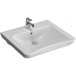 Lavabo S20 600 x 545/510 mm trou pour robinetterie central, avec trop-plein blanc VITRA