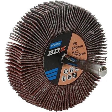 Disque à lamelle sur tige R207Plus 60x15x6 P80 (Par 10)