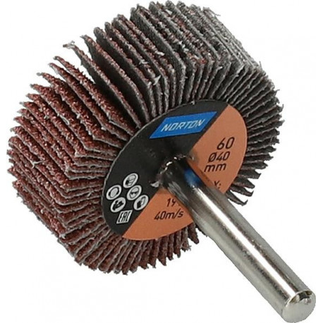 Disque à lamelle sur tige R207Plus 40x15x6 P60 (Par 10)