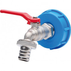 Vanne de sortie à bille Profi avec adaptateur IBC buse Sx60 3/4