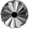 Fraise HM cylindrique avec dents 1225 INOX 8mm 12x25mm Pferd