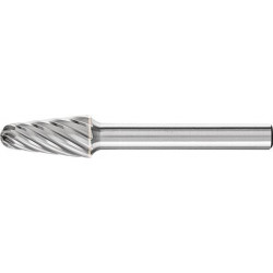 Fraise HM Forme cône rond 1020 INOX 6mm 10x20mm Pferd