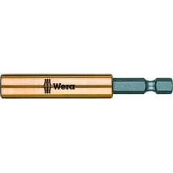 Porte-embout CuBe 1/4 pour 1/4 Bits Magnet + Anneau à ressort 75mm Wera