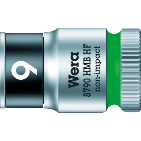 Douille hexagonal 3/8 9mm avec fonction de maintien Wera